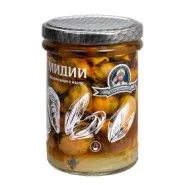Мидии подкопченные в масле Капитан Вкусов 210 гр