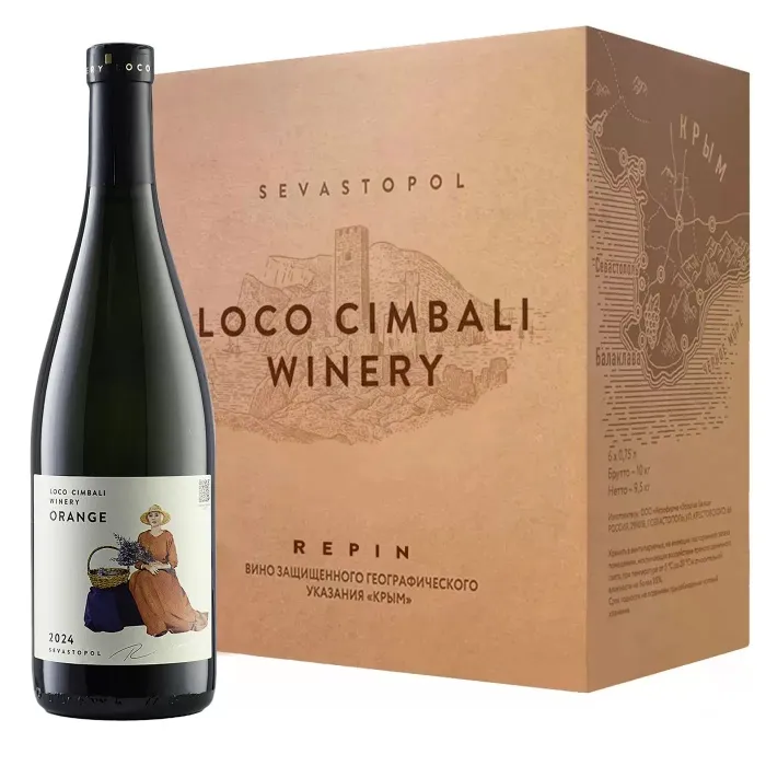 Вино Вино тихое сухое Loco Cimbali ORANGE 2024 (6 шт.), 