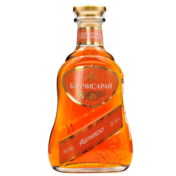 Коньяк со вкусом абрикоса Бахчисарай 0.5л, 