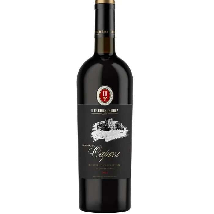 Вино Вино выдержанное ЗГУ Долина Дона Цимлянские Вина КРЕПОСТЬ САРКЕЛ «Цимлянский Чёрный», 