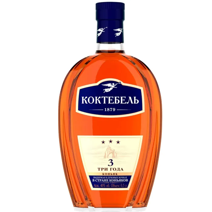Коньяк Коктебель 3-летний 0.5л, 