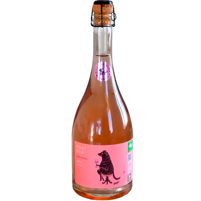 Вино игристое органическое Villa Di Alma КОЛЬ ФОНДО «Пино Нуар»