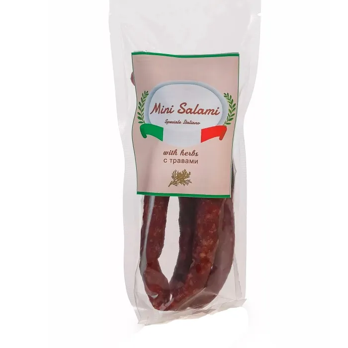 Колбаски сыровяленые Mini Salami С ПРЯНЫМИ ТРАВАМИ 80 гр