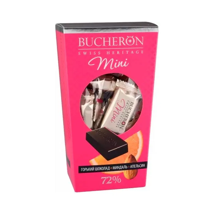 Шоколад горький с миндалем и апельсином BUCHERON MINI 171 гр