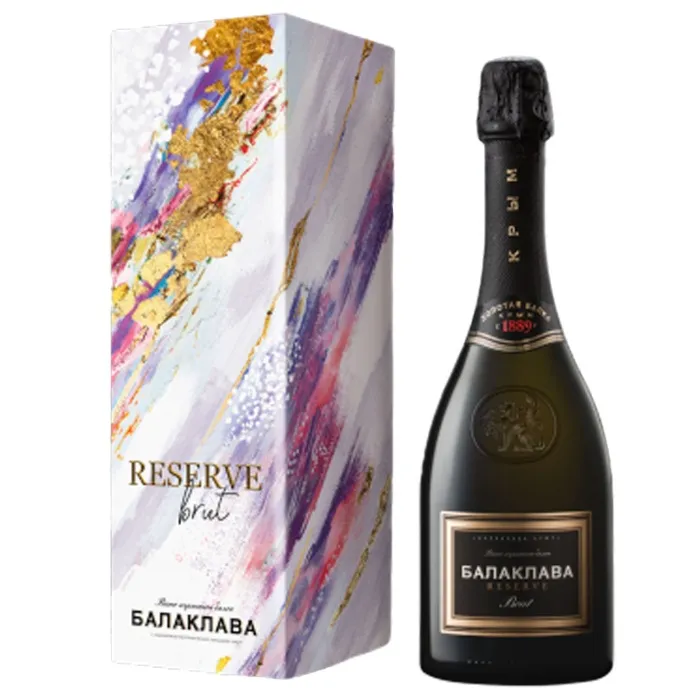 Вино игристое «Балаклава» RESERVE в яркой подарочной упаковке