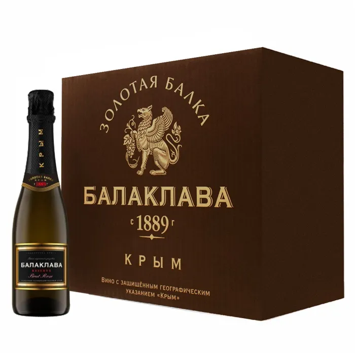 Вино игристое «БАЛАКЛАВА RESERVE ROSE» 2022, 0.375 л (12 шт.)