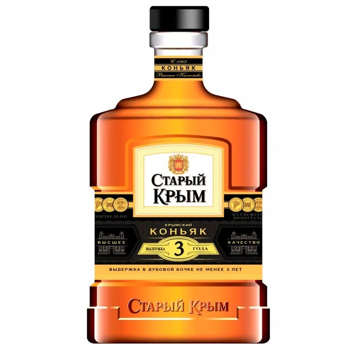 Коньяк СТАРЫЙ КРЫМ 3-летний 0.5л , 