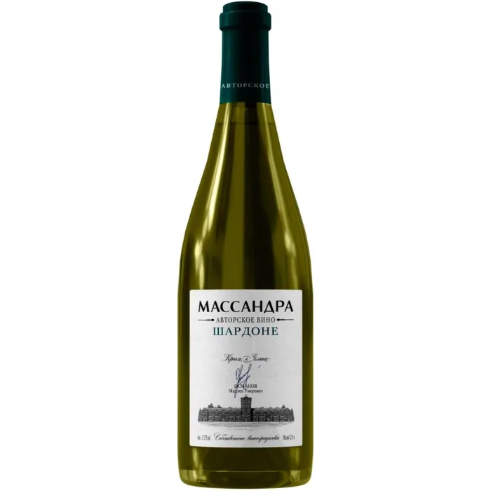 Вино Вино ЗГУ Крым Массандра АВТОРСКОЕ ВИНО ШАРДОНЕ, 