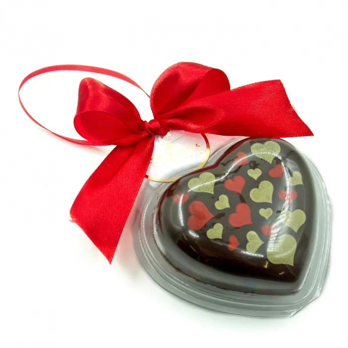 Шоколадное сердце с сердцами 40 г