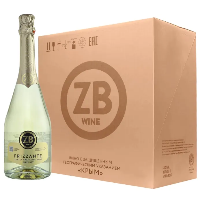Вино игристое ZB Frizzante White Dry 2023 (6 шт.) Вино игристое ZB Frizzante White Dry 2023 (6 шт.)