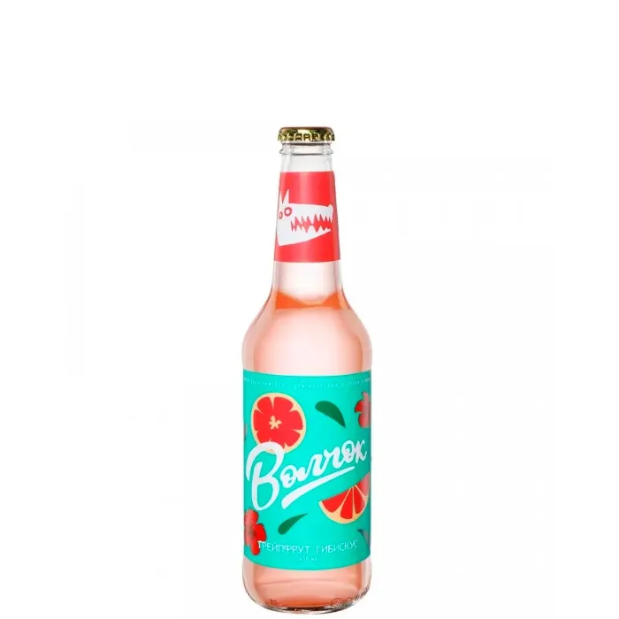 Напиток безалкогольный грейпфрут-гибискус Волковская пивоварня ВОЛЧОК 0,45 л