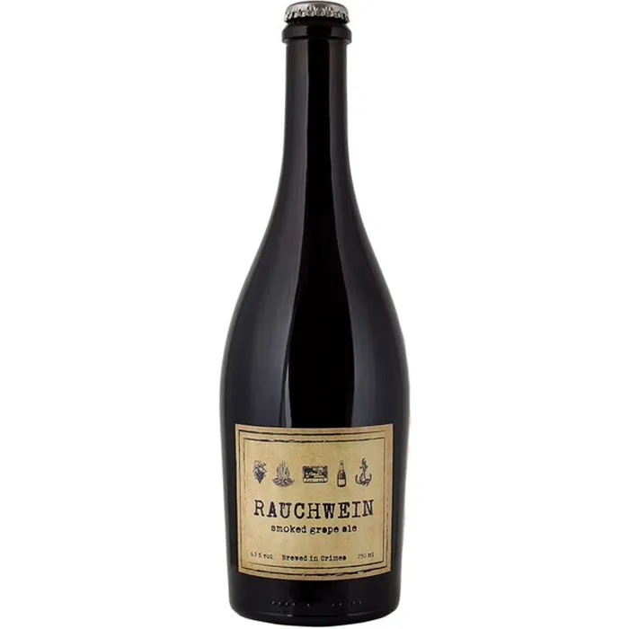 Пивной напиток нефильтрованный Якорь RAUCHWEIN КРЫМСКИЙ ЭЛЬ 6.5% 0.75 л
