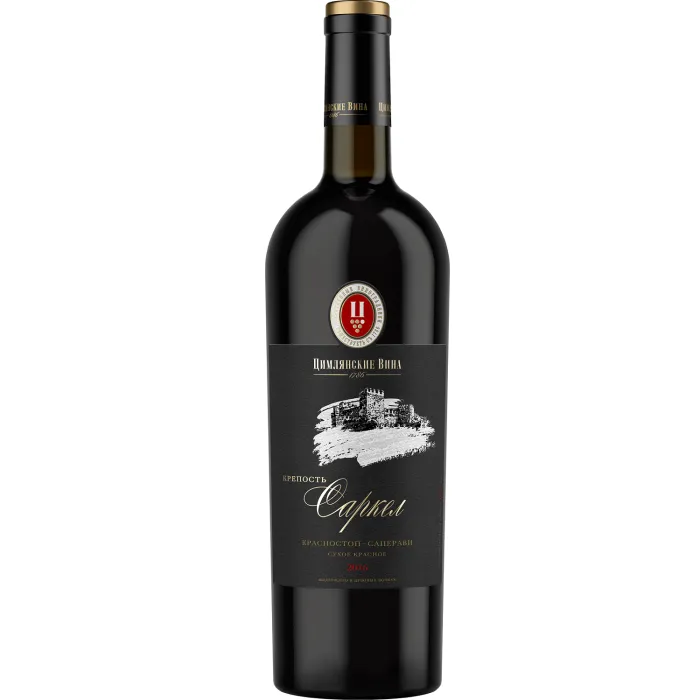 Вино Вино выдержанное ЗГУ Долина Дона Цимлянские Вина КРЕПОСТЬ САРКЕЛ «Красностоп Саперави», 