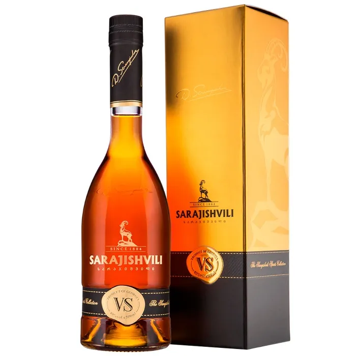 Коньяк грузинский Сараджишвили VS 0.3л в подарочной упаковке, 