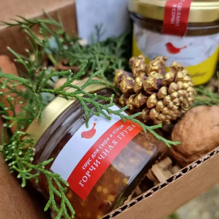 Соус для сыра и птицы «Горчичная груша», Delo gastronoma
