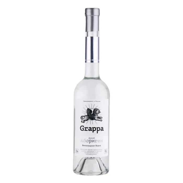 Водка виноградная Граппа ДИКИЙ АБОРИГЕН 0.5л, 