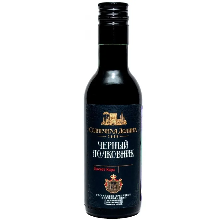 Вино Вино ЗГУ Крым Солнечная Долина ЧЕРНЫЙ ПОЛКОВНИК 0,25л, 