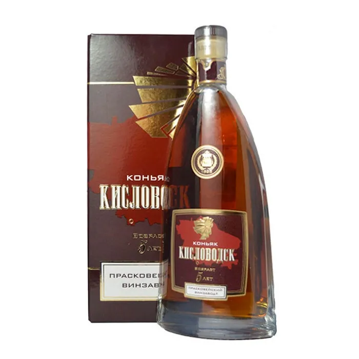 Коньяк Прасковейский КИСЛОВОДСК 5-летний 0.5л в подарочной упаковке, 