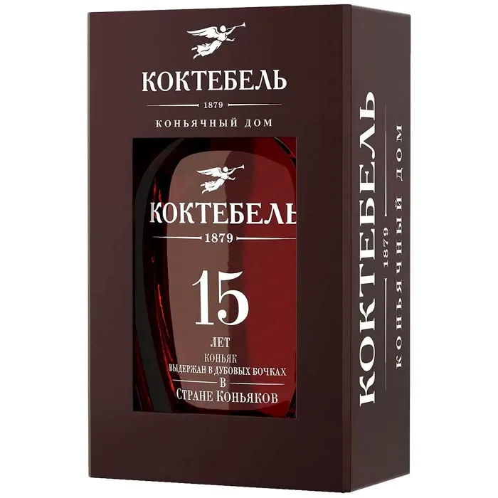 Коньяк Коктебель КС 15-летний 0.5л в подарочной упаковке, 