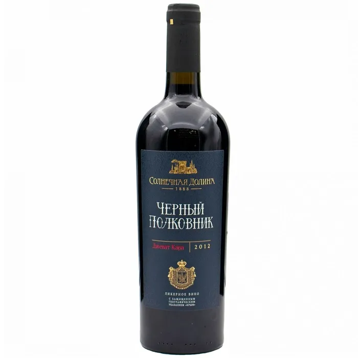 Вино Вино ЗГУ Крым Солнечная Долина ЧЕРНЫЙ ПОЛКОВНИК, 