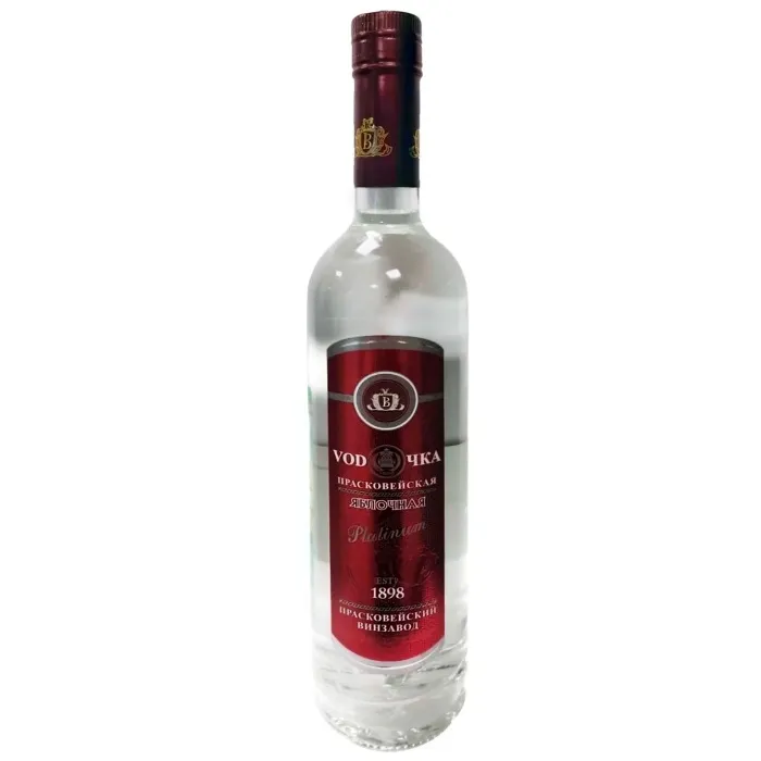 Водка яблочная Прасковейская ПЛАТИНУМ 0.5л , цена в Krymwine.ru Водка яблочная Прасковейская ПЛАТИНУМ 0.5л,