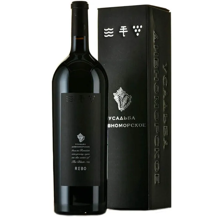 Вино Вино ЗНМП Дивноморское РЕБО 2019, 1.5 л в подарочной упаковке, 