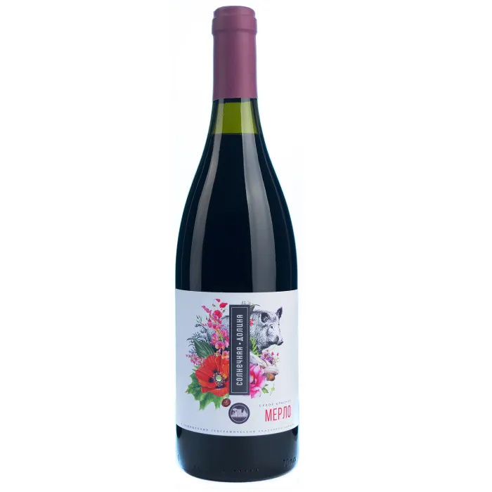 Вино Вино ЗГУ Крым Солнечная Долина МЕРЛО, 