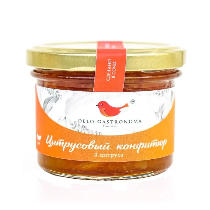 Конфитюр Цитрусовый Delo gastronoma 4 ЦИТРУСА 125мл