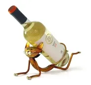 Подставка под вино «Кот йога»